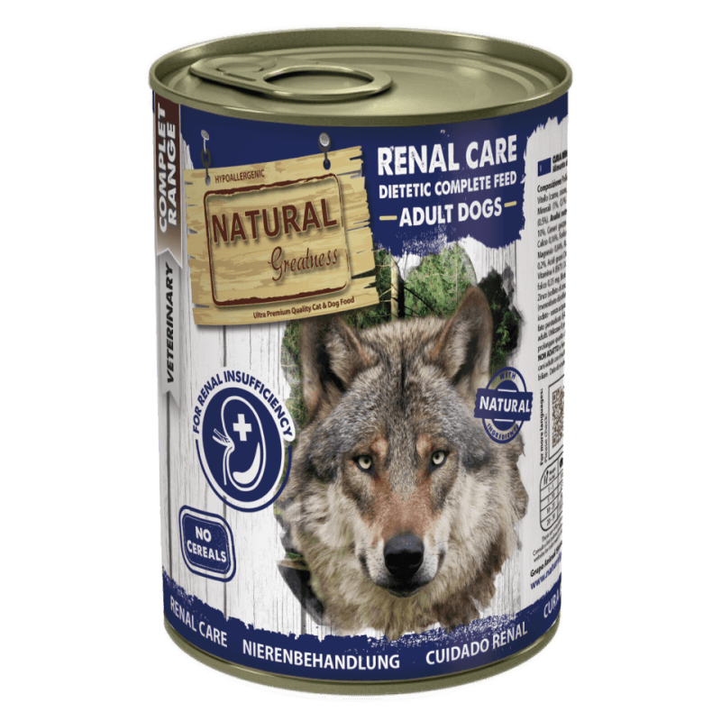 Natural Greatness Diet Lata de Cuidados Renais para cães 400 gr