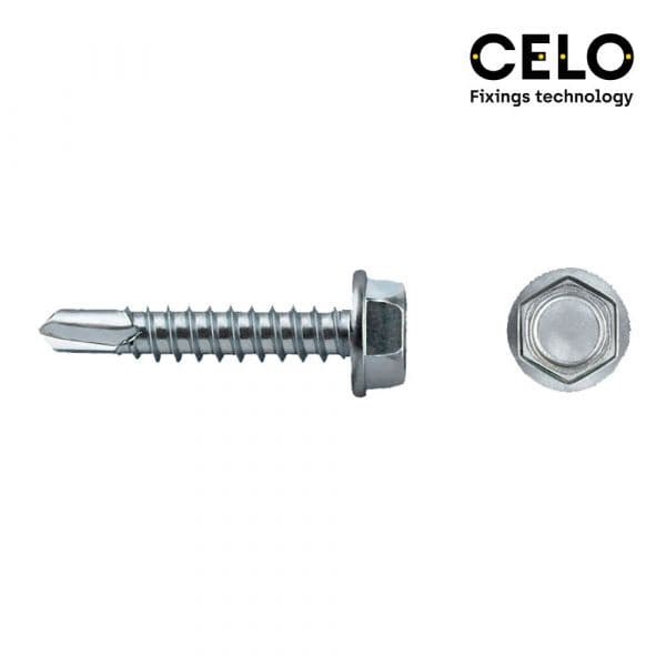 Celo Caixa 500 Uni. Ponta Broca Hexagonal Din/ref 7504k 3,5x19 Galvanizado - 17240