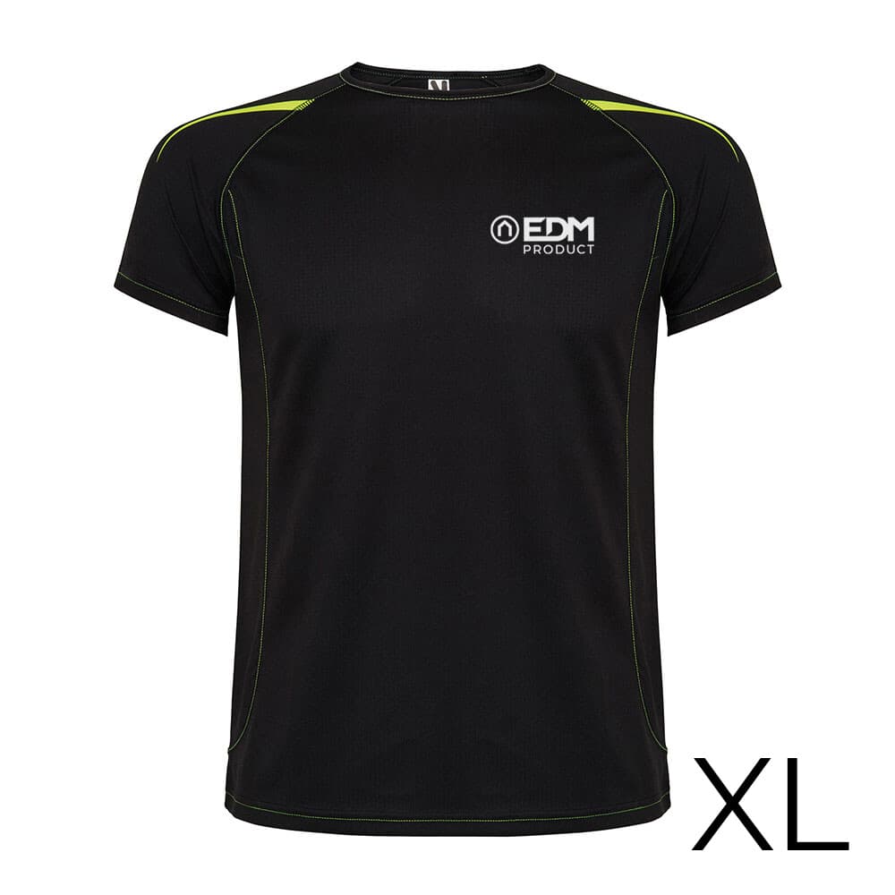 *merchandising* t-shirt desporto preta tamanho-xl roly edm
