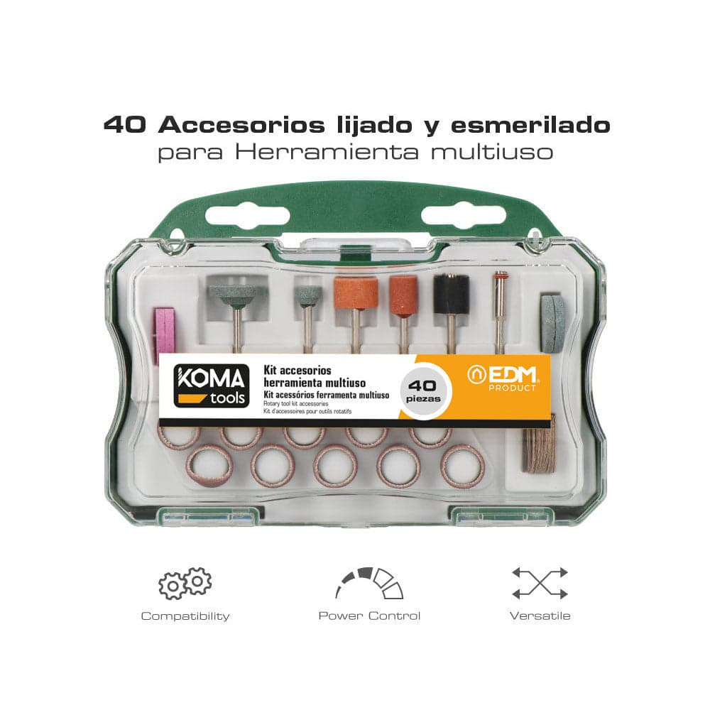 SET 40 ACESSORIOS PARA 08709 KOMA TOOLS