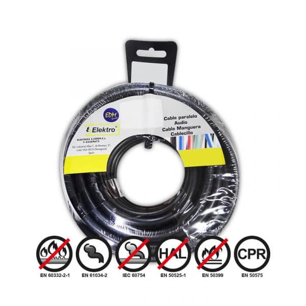 Fio Elétrico Flexível 4Mm. Negro 20Mts Libre de Halóge