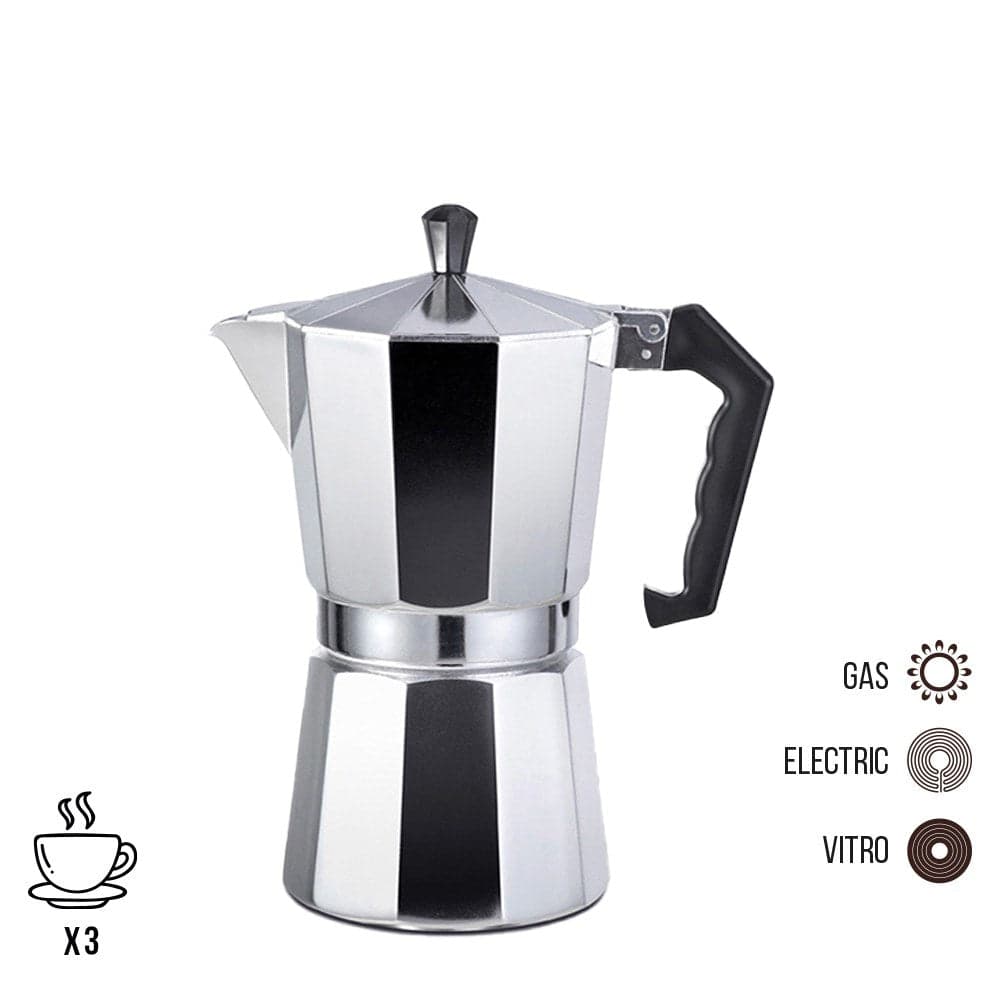CAFETEIRA DE ALUMÍNIO DE 3 CHÁVENAS GOURMET KITCHEN