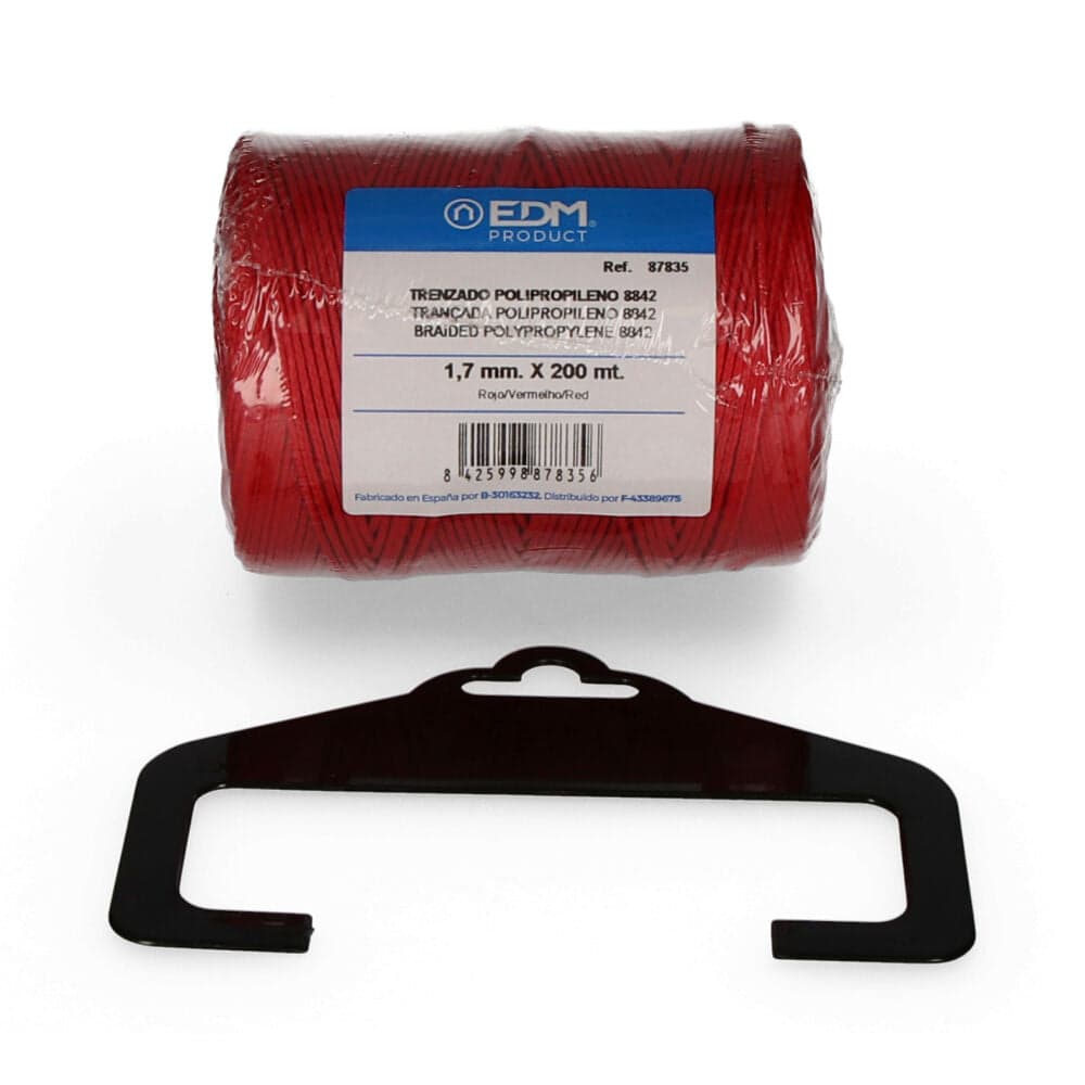 EDM Bobina Trenzada Polipropileno 8842 200Mts Rojo