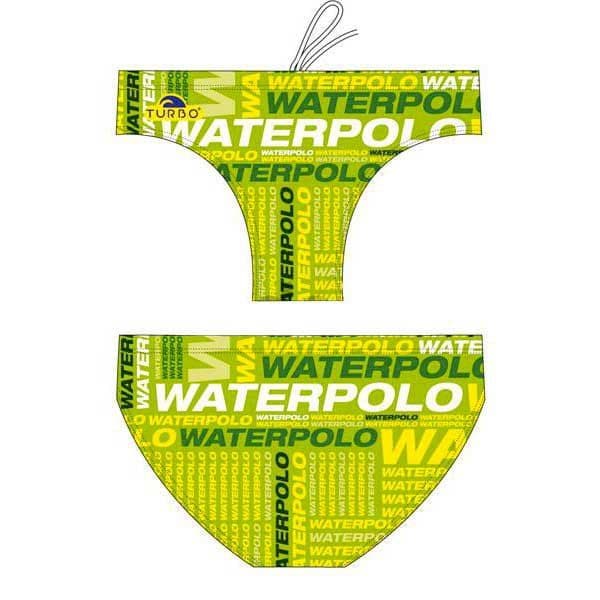 Turbo Text Swimming Brief Verde XL Homem