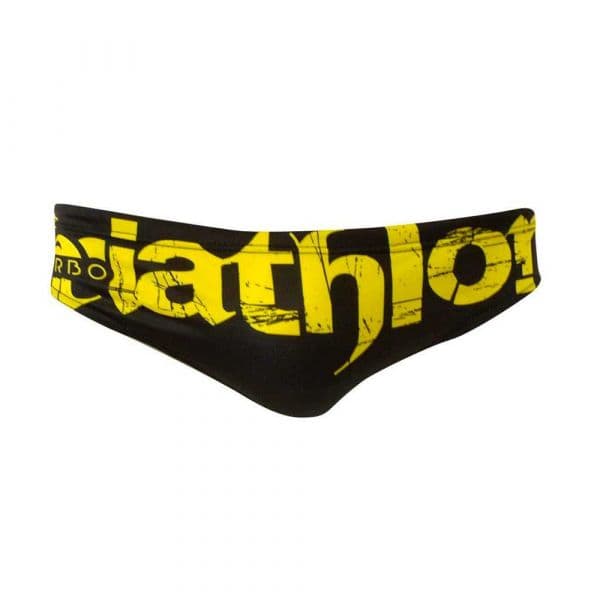 Turbo Triathlon Basic Swimming Brief Amarelo,Preto XL Homem