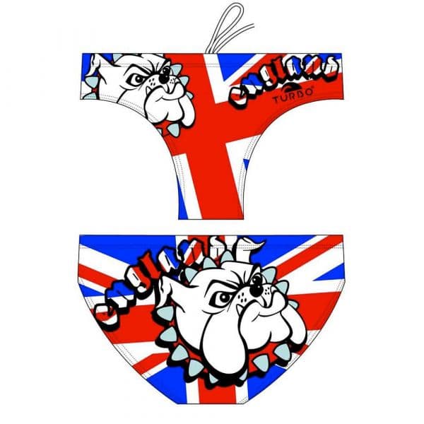 Turbo England Bulldog Swimming Brief Branco S Homem