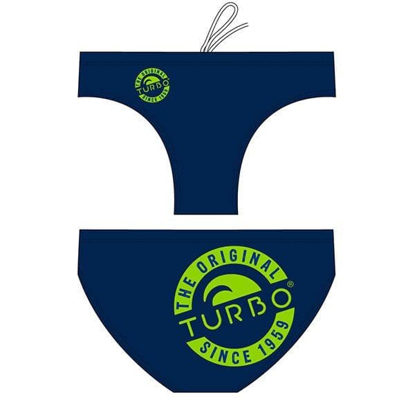 Turbo Original Waterpolo Swimming Brief Azul 4XL Homem