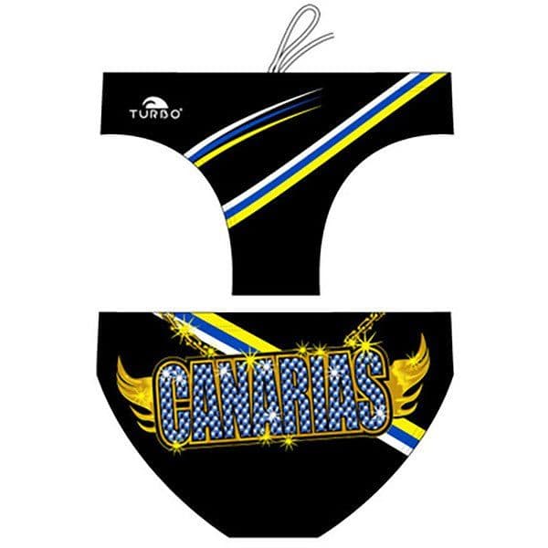 Turbo Canarias Chains Swimming Brief Preto 5XL Homem