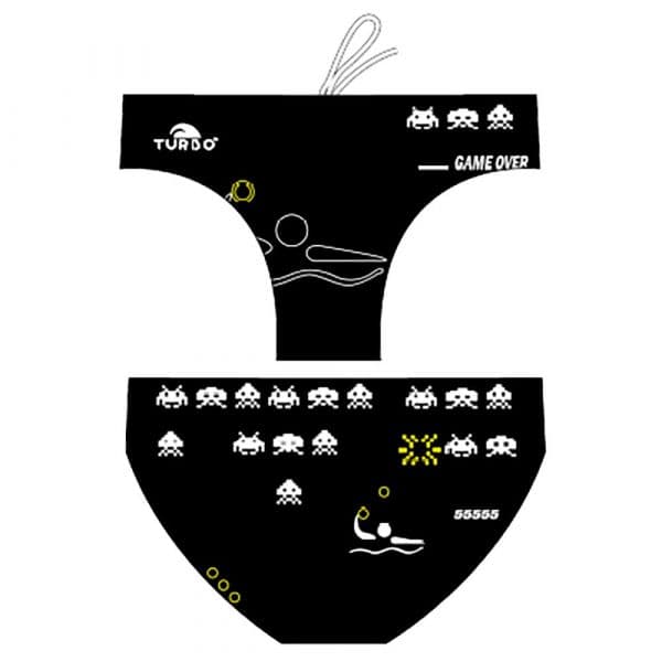 Turbo Invader Waterpolo Swimming Brief Preto 4XL Homem