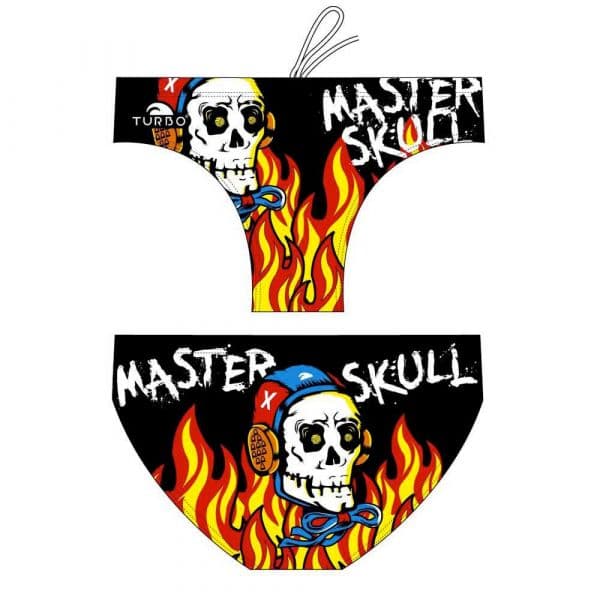 Turbo Master Halloween Skulls Swimming Brief Preto 5XL Homem