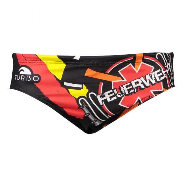 Turbo Germany Firefighters Swimming Brief Colorido 2XL Homem