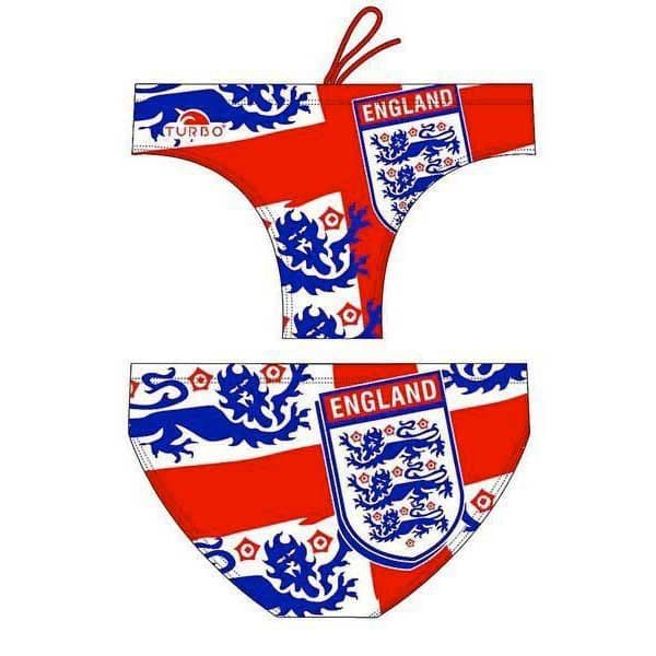 Turbo England Shield Swimming Brief Vermelho 3XL Homem
