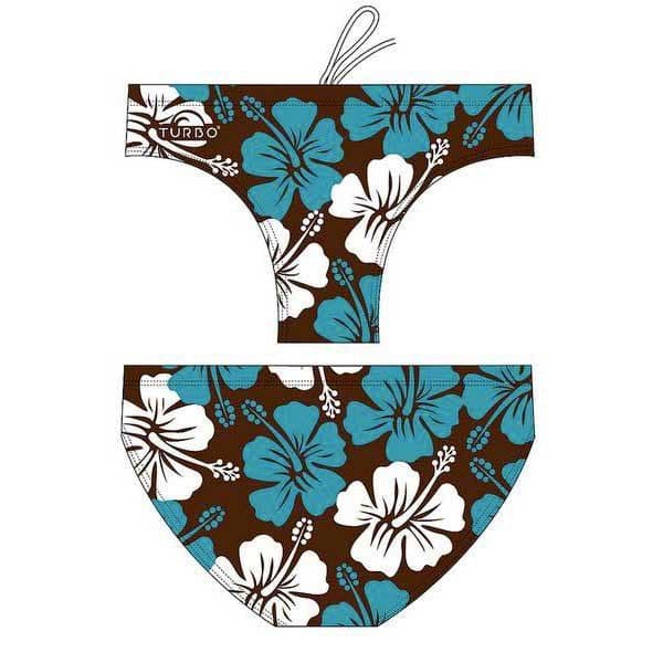 Turbo Surf Flower Swimming Brief Castanho M Homem
