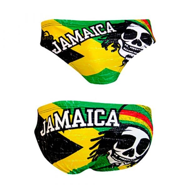 Turbo Jamaica Skull Vintage 2013 Waterpolo Swimming Brief Colorido XL Homem