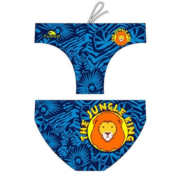 Turbo Jungle King Waterpolo Royal Swimming Brief Azul M Homem