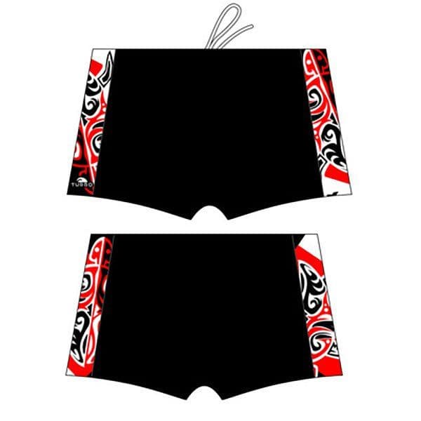 Turbo Maori Skin Tattoo Swim Boxer Preto 3XL Homem