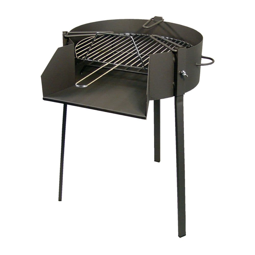 CHURRASQUEIRA REDONDA COM SUPORTE PARA FRIGIDEIRA PAELLA Ø60CM IM