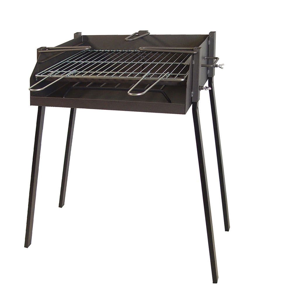 CHURRASQUEIRA QUADRADA COM SUPORTE PARA FRIGIDEIRA ´´PAELLA´´ 5