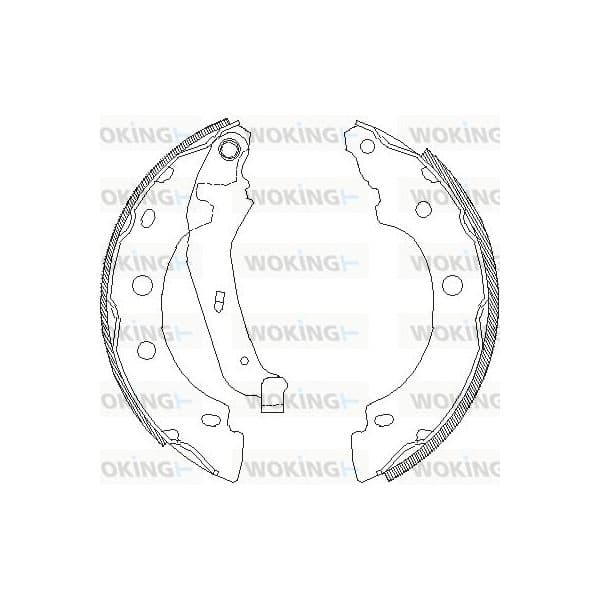 Woking Jogo de Maxilas de Travão - Z4043.00