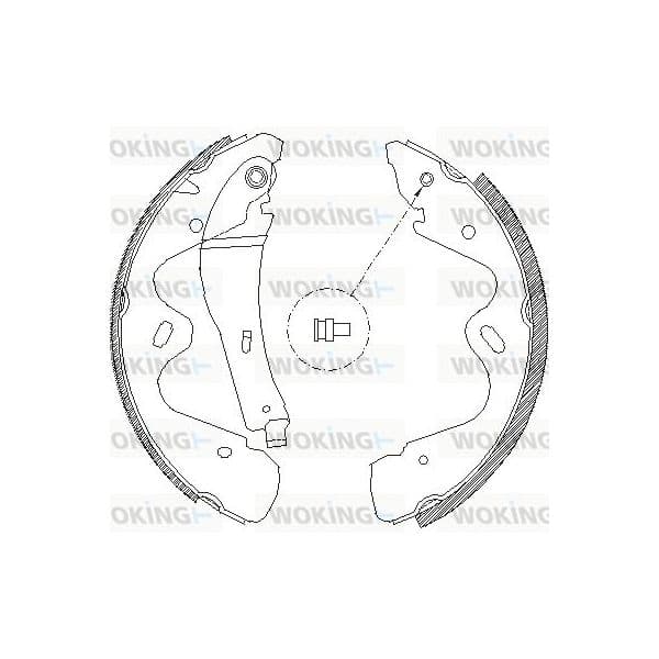 Woking Jogo de Maxilas de Travão - Z4184.00
