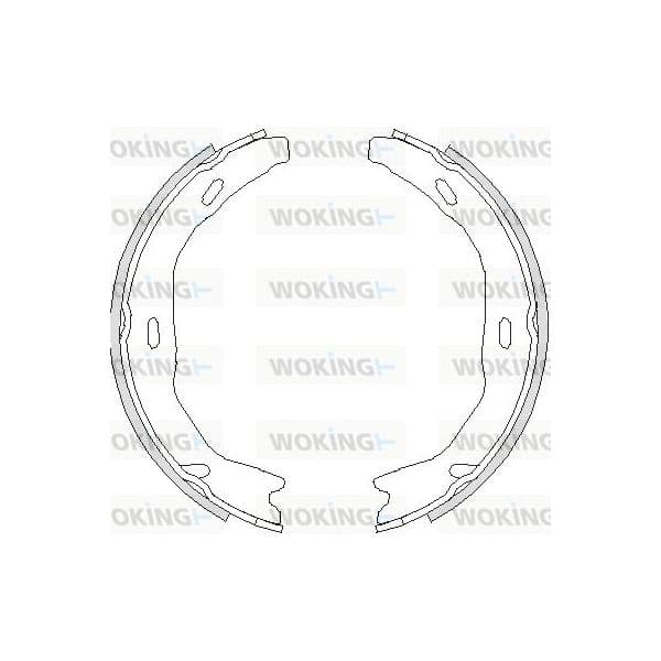 Woking Jogo de Maxilas de Travão, Travão de Est - Z4751.00