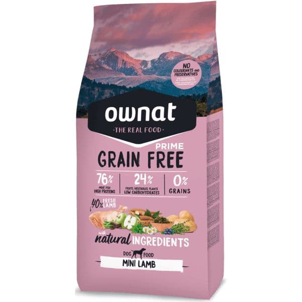 Ownat Prime Grain Free Adult Mini Lamb 3Kg