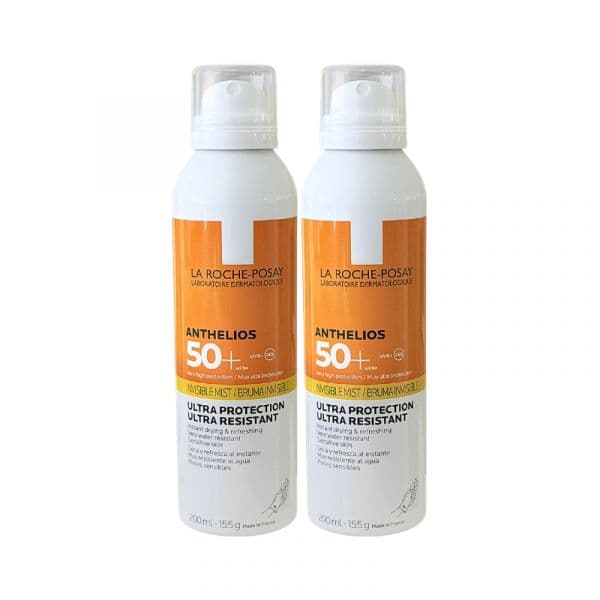 Protetor Solar La Roche-Posay Anthelios Bruma Invisível Ultraleve FPS50+ 2x200ml