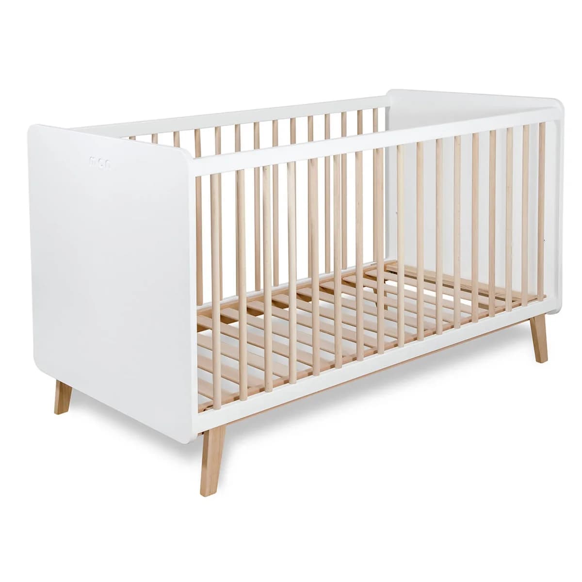 Berço Micuna Cama de Grades 140 X 70 cm Big Trevi Cot Bed Branco/faia