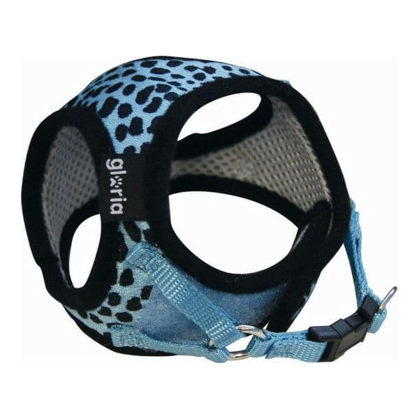 Gloria Arnês para Cães Leopardo 40-50 cm L Azul