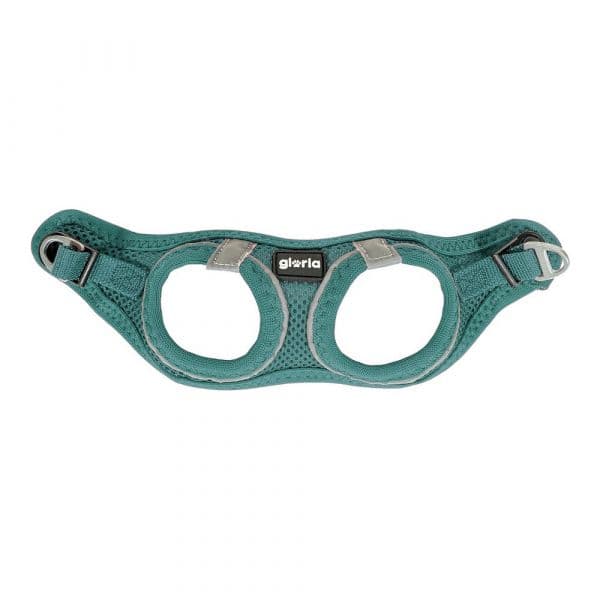 Gloria Arnês para Cães Air Mesh Trek Star Ajustável Turquesa Tamanho XXXS (18-20 cm)