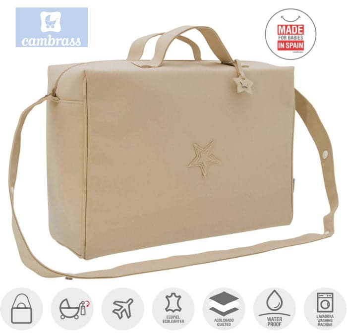 CAMBRASS - SACO DE MATERNIDADE CAMEL 16x41,5x29 CM