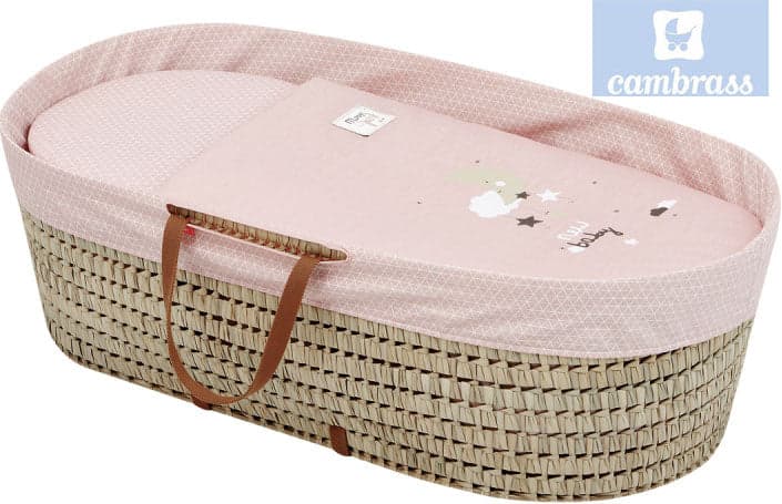 CAMBRASS - BERÇO LUA ROSA 39x80x25 CM