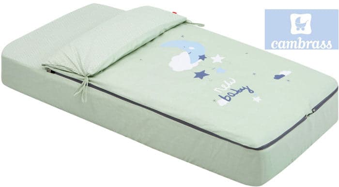 CAMBRASS - SACO DE DORMIR LUA VERDE 60x120 CM