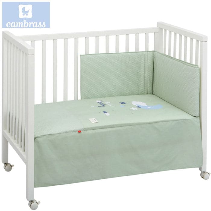 CAMBRASS - CONJUNTO COLCHA 2 PCS. LUA VERDE 60x120 CM