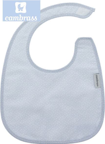 CAMBRASS - BABETE COM VELCRO CÉU AZUL / CHUVA 20x26 CM