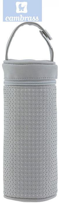 CAMBRASS - PORTA BIBERÕES PARIS CINZA 8,5x8,5x22 CM