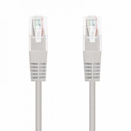 Cable de Red RJ45 UTP Nanocable / Cat.6 / 2m / Gris / 10.20.1302