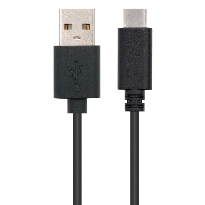 Nanocable Cable USB Tipo C a USB A Macho/Macho Black 2m - 10.01.2102