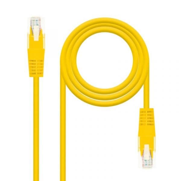 Nanocable Cabo de Rede RJ45 Cat6A UTP AWG26 Amarelo (25 cm) - 10.20.1800-L25-Y