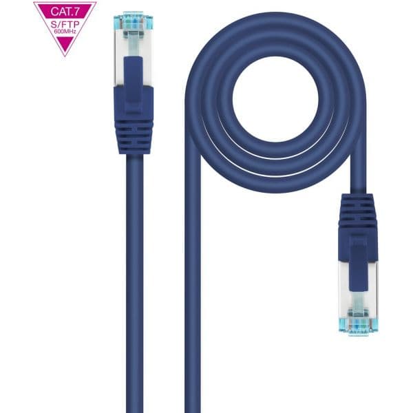 Nanocable Cabo de Rede RJ45 Cat7 S-ftp AWG26 Azul (25cm) - 10.20.1700-L25-BL