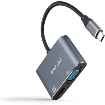 Nanocabo Conversor VGA Fêmea/Fêmea HDMI 15cm Cinza - 10.16.4303