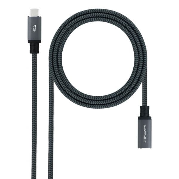 Nanocable Cabo USB-C 3.2 Gen2x2 20Gbps 5A/100W 1,5m Preto