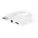 Nanocable 10.24.1206 Adaptador Áudio USB-C para Jack 3.5mm e USB-C PD 60W 11.5cm White