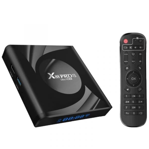 X8X X88 PRO 13 4GB 8K Android TV Box Preto