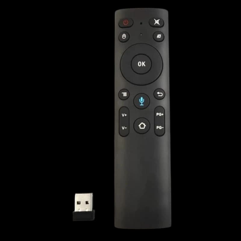 Air Mouse Q5+ Controlo remoto por voz Bluetooth 2.4G