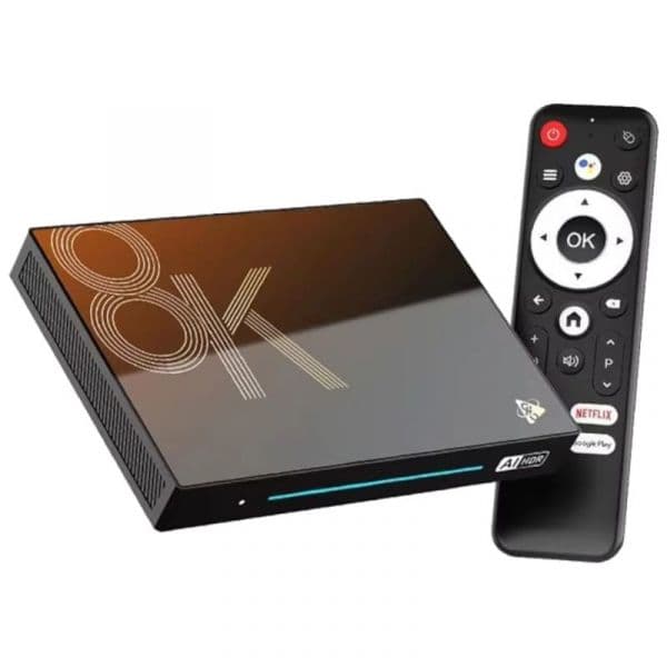 H96 MAX M9S 8GB 8K Wifi 6 Android 14 Preto