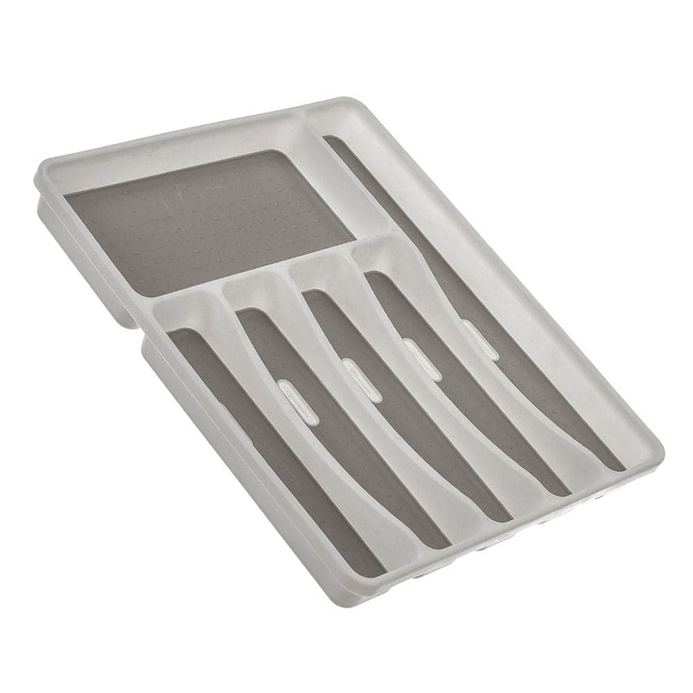 ORGANIZADOR DE TALHERES EM PLÁSTICO, BRANCO 32,5X5X40CM KOZINA