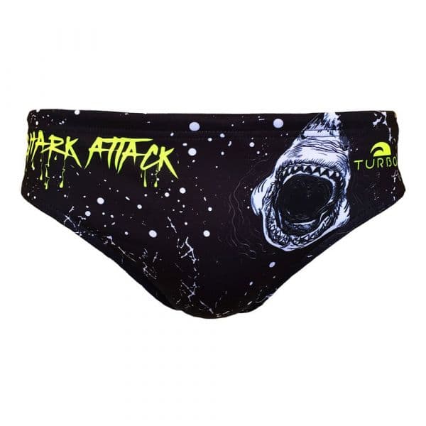 Turbo Shark Attack Swimming Brief Preto XL Homem