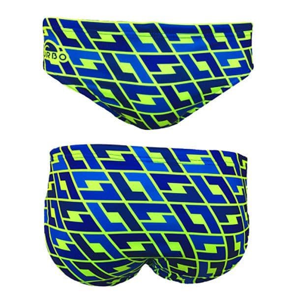 Turbo Last Swimming Brief Verde,Azul XL Homem
