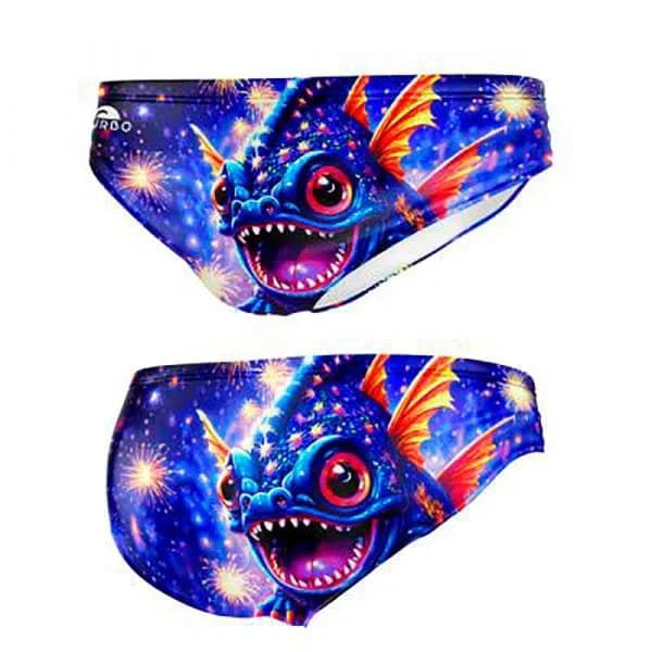 Turbo Little Dragon Fireworks Swimming Brief Colorido M Homem